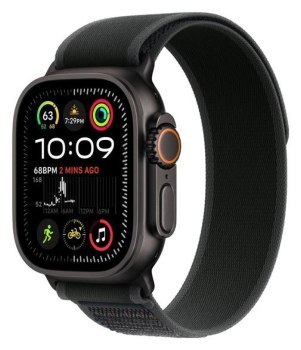 Apple Watch Ultra 2 GPS + Cellular 49mm Black Titanium Case | Black Trail Loop - M/L