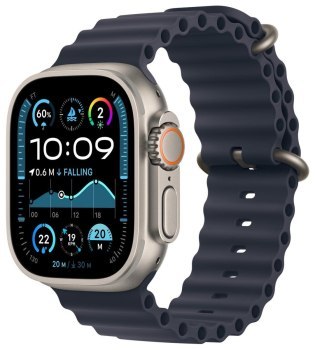 Apple Watch Ultra 2 GPS + Cellular 49mm Natural Titanium Case | Navy Ocean Band