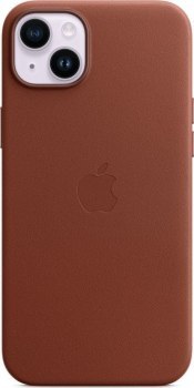 Apple iPhone 14 Plus Leather Case with MagSafe umber