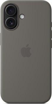 Apple iPhone 16 Silicone Case with MagSafe stone gray