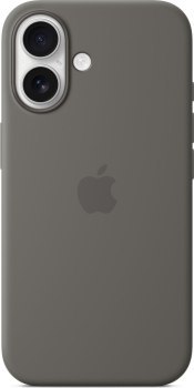 Apple iPhone 16 Silicone Case with MagSafe stone gray