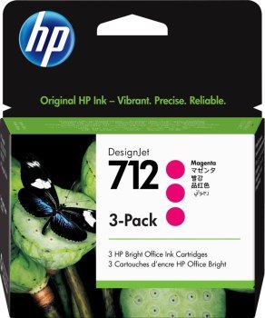 Toner - HP 712 purpurowy trzypack 3ED78A