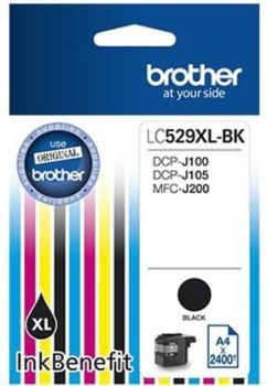 Tusz Brother czarny LC529XLBKAP2=LC-529XLBK 2400 str.