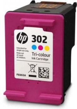 Tusz HP kolor HP 302 HP302=F6U65AE 165 str. 4 ml