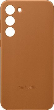 Samsung Leather Case do Galaxy S23 Plus camel