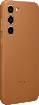 Samsung Leather Case do Galaxy S23 Plus camel