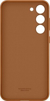 Samsung Leather Case do Galaxy S23 Plus camel