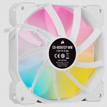 CORSAIR Fan SP120 RGB ELITE 120mm 3-Pack White