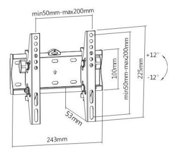 Uchwyt - Gembird 23"-42" regulowany