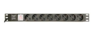 GEMBIRD LISTWA ZASILAJĄCA RACK 19 PDU EG-PDU-014-C14 1U 10A 8X SCHUKO WTYK C14 KABEL 3M