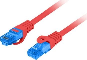 LANBERG PATCHCORD S/FTP KAT.6A 1M CZERWONY LSZH CCA (FLUKE PASSED) PCF6A-10CC-0100-R