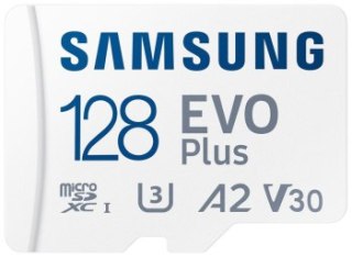 Samsung EVO PLUS microSDXC 128GB UHS-I U3 [Zapis 100MB/s Odczyt 180MB/s] v2023