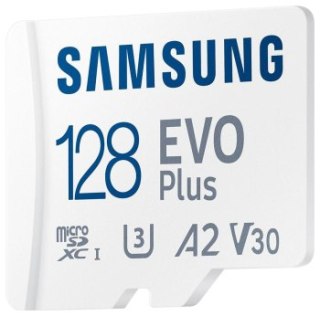 Samsung EVO PLUS microSDXC 128GB UHS-I U3 [Zapis 100MB/s Odczyt 180MB/s] v2023