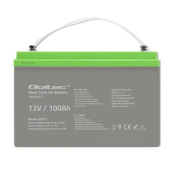 Qoltec Akumulator żelowy Deep Cycle | 12V | 100Ah