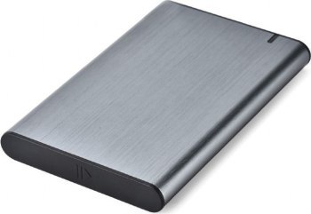 GEMBIRD OBUDOWA USB 3.1 NA DYSK HDD/SSD 2.5'' SATA SZCZOTKOWANE ALUMINIUM SZARA