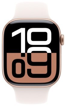 Apple Watch Series 10 GPS + Cellular 46mm Rose Gold Aluminium Case | Light Blush Sport Band - M/L