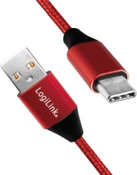 LogiLink USB-C 1.0m czerwony