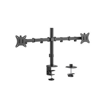 Uchwyt - GEMBIRD BIURKOWE REGULOWANE RAMIĘ/UCHWYT NA 2 MONITORY 17-32 100X100MM DO 9KG