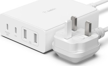 Belkin WCH010vfWH 108W 4-porty GaN 2xUSB-A 2xUSB-C biała