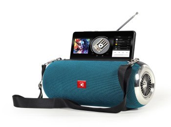 GEMBIRD PRZENOŚNY GŁOŚNIK BLUETOOTH SPK-BT-17-G FM-RADIO WBUDOWANY MIKROFON KOLOR ZIELONY USB AUX MICROSD