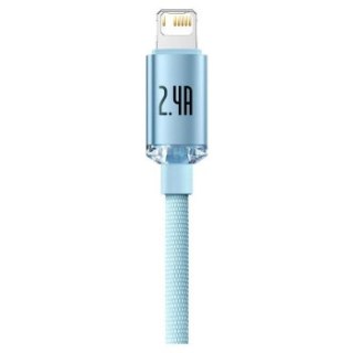 Baseus Crystal Shine USB-A do Lightning 2.4A, 1.2m (niebieski)