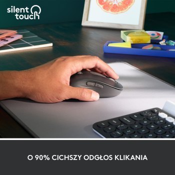 Mysz bezprzewodowa Logitech Signature M650 L dla leworęcznych grafitowa 910-006239