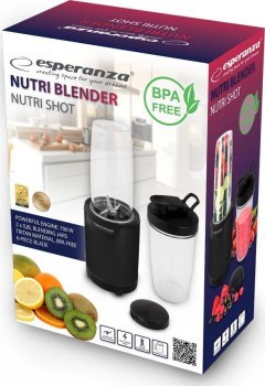 Blender smoothie Esperanza NUTRI SHOT EKM029 (700W; kolor czarny)