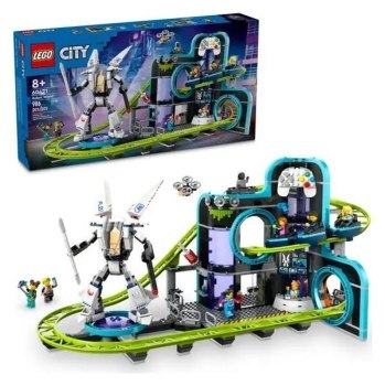 LEGO City 60421 Park Świat robotów z rollercoasterem