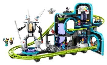 LEGO City 60421 Park Świat robotów z rollercoasterem