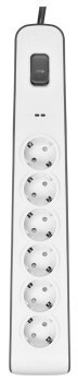 Listwa zasilająca Belkin Power Surge 6-PORT 650J Grey/White Schuko