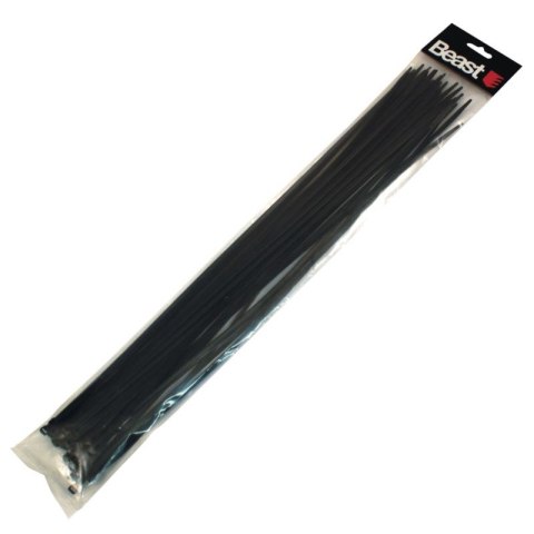 Opaski zaciskowe kablowe nylon czarne 500x4,7 mm 30 sztuk