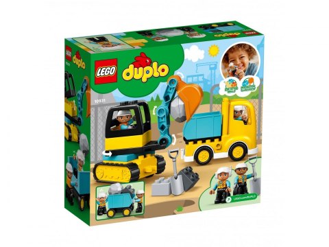 LEGO(R) DUPLO 10931 Ciężarówka i koparka gąsienico